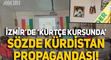 İzmir'deki ücretsiz Kürtçe dil kursunda sözde Kürdistan propagandası