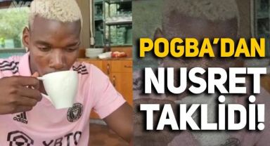 Juventus'a transfer olan Paul Pogba'dan Nusret taklidi