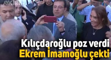 Kemal Kılıçdaroğlu poz verdi, Ekrem İmamoğlu çekti