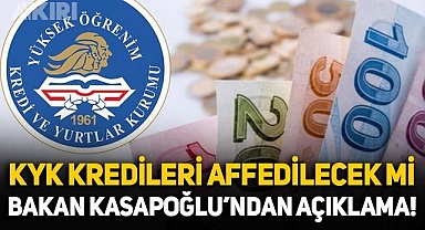 KYK kredi borçlarına af mı gelecek, faizler silinecek mi? Bakan Muharrem Kasapoğlu'ndan açıklama