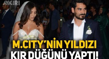 Manchester City'nin yıldızı İlkay Gündoğan, eşi Sara Arfaoui ile Balıkesir'de düğün yaptı
