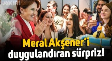 Meral Akşener'i duygulandıran sürpriz: Doğum gününü kutladılar