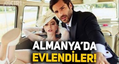 Özge Gürel ile Serkan Çayoğlu çifti, Almanya'da evlendi