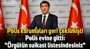 Polis, İYİ Partili Buğra Kavuncu'nun evine gitti: