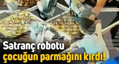 Satranç robotu, küçük çocuğun parmağını kırdı: O anlar kameraya yansıdı
