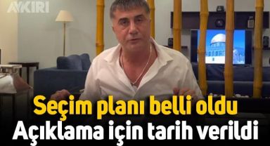 Sedat Peker'in seçim planı belli oldu: Açıklama için tarih verildi!