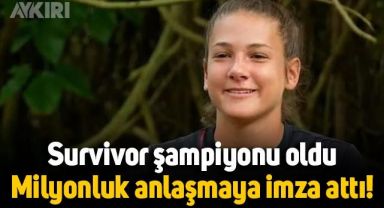 Survivor'da şampiyon olan Nisa Bölükbaşı, milyonluk anlaşmaya imza attı