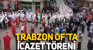 Trabzon Of'ta eğitimlerini tamamlayan hafızlar için icazet töreni düzenlendi