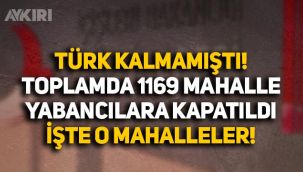 Türk kalmamıştı: Toplamda 1169 mahalle yabancılara kapatıldı, işte o mahalleler