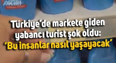 Türkiye'de markete giden yabancı turist, fiyatları görünce şok oldu: 