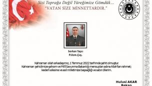 Uzman Çavuş Serkan Taşçı şehit oldu