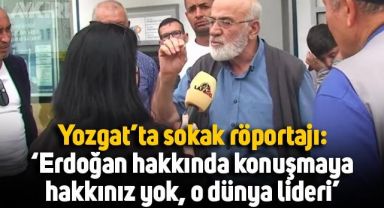 Yozgat'taki sokak röportajına damga vuran anlar: 