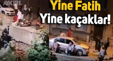 10 gün önce 132 kaçağın yakalandığı İstanbul Fatih'te yine onlarca kaçak etrafa dağıldı