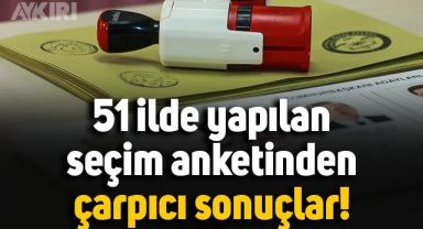 51 ilde yapılan seçim anketinden çarpıcı sonuçlar: 3 parti yüzde 20'nin üzerinde