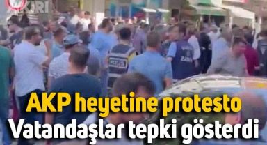 AKP Grup Başkanvekili Mahir Ünal'a Kahramanmaraş Elbistan'da protesto