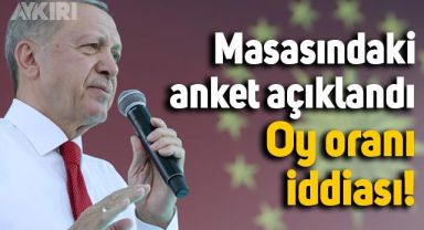 AKP'li isim, Erdoğan'ın masasındaki anketi açıkladı: Çarpıcı oy oranı iddiası!