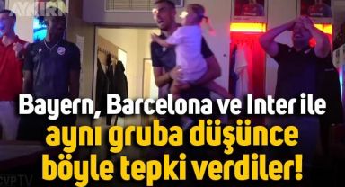 Bayern, Barcelona ve Inter ile eşleşen Viktoria Plzen'li futbolcuların verdikleri tepki