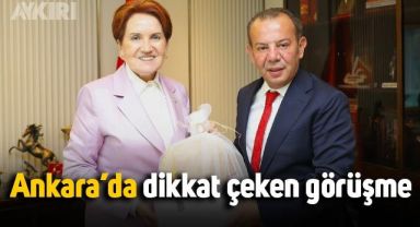 CHP'den ihracı istenen Tanju Özcan, Meral Akşener'le görüştü