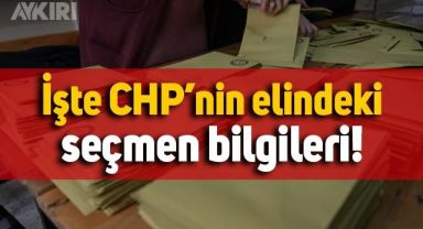 CHP'nin elindeki seçmen bilgileri neler? İşte o seçmen bilgileri