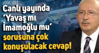 Ekrem İmamoğlu mu Mansur Yavaş mı? Kemal Kılıçdaroğlu'ndan canlı yayında çok konuşulacak yanıt!