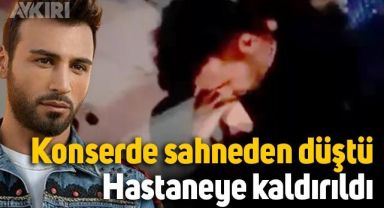Emre Kaya konserde sahneden düştü, hastaneye kaldırıldı