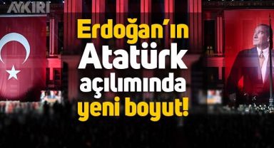 Erdoğan'ın Atatürk açılımı sürüyor: Saray'a Atatürk posterleri asıldı, Mustafa Kemal Paşa marşları çalındı
