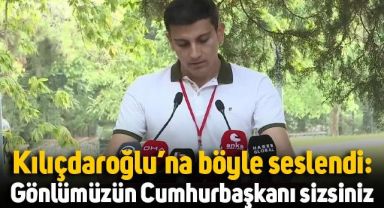 Gençlik Kolları Başkanı, Kemal Kılıçdaroğlu'na böyle seslendi: 