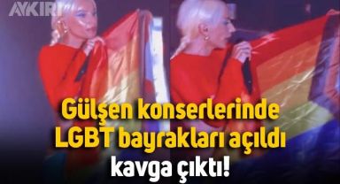 Gülşen konserinde LGBT bayrakları açıldı, kavga çıktı: Gülşen sahneden dinleyicilere böyle bağırdı