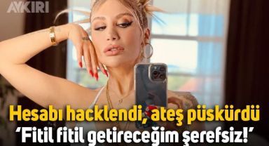 Hesabı hacklenen İrem Derici ateş püskürdü: Burnundan fitil fitil getireceğim