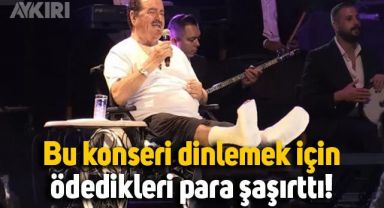İbrahim Tatlıses'in konserini dinlemek için ödedikleri para dudak uçuklattı