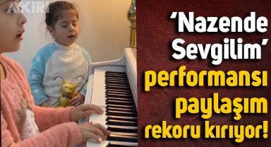 İki kız kardeşin 'Nazende Sevgilim' performansı milyonlarca kez izlendi