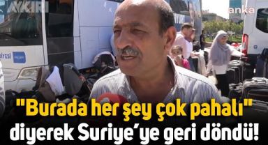 İstanbul'dan ülkesine dönen Suriyeli: