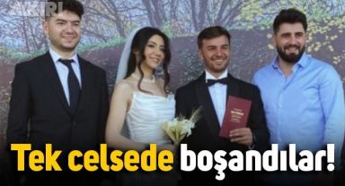 Kafalar grubunun üyesi Fatih Yasin ile Sena Güzeldağ tek celsede boşandı