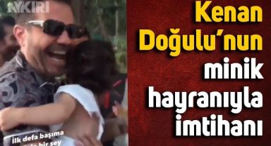Kenan Doğulu'nun minik hayranıyla imtihanı: Kucağından inmek istemedi, sımsıkı sarıldı