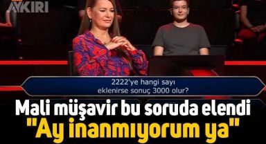 Kim Milyoner Olmak İster'de mali müşavir matematik sorusunda elendi: