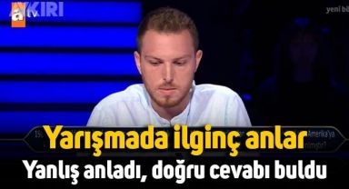 Kim Milyoner Olmak İster'de soruyu yanlış anlayarak 50 bin lira kazandı