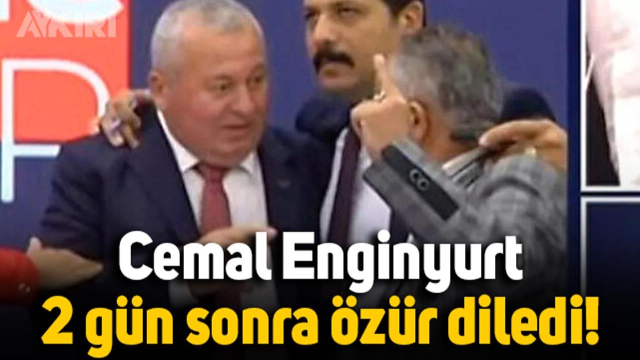 Latif Şimşek'e saldırmıştı: Cemal Enginyurt, 2 gün sonra özür diledi