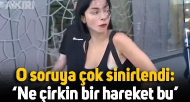 Merve Boluğur, muhabirin sorusuna çok sinirlendi: