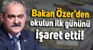 Milli Eğitim Bakanı Özer'den okulun ilk gününe ilişkin açıklama: Öğrencilere sadece ders kitapları verilmeyecek!