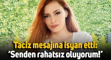Mine Tugay kendisine atılan mesaja isyan etti: