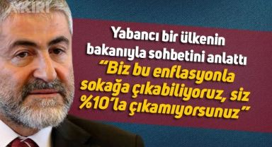 Nureddin Nebati, Ahaber canlı yayınında yabancı bir ülkenin bakanıyla yaptığı sohbeti paylaştı: 