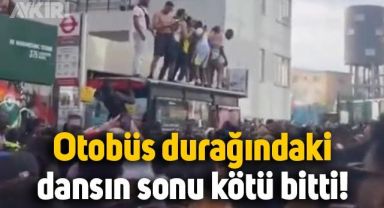 Otobüs durağının üzerindeki dansın sonu kötü bitti