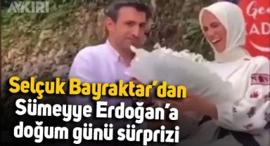 Selçuk Bayraktar'dan Sümeyye Erdoğan'a doğum günü sürprizi: Çiçek verdi