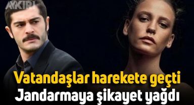 Serenay Sarıkaya'nın dizi seti vatandaşları harekete geçirdi, jandarmaya şikayet edildi