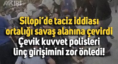 Silopi'de genç kıza laf atıldığı iddiası ortalığı savaş alanına çevirdi, çevik kuvvet polisleri zor önledi