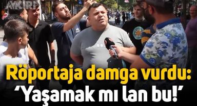 Sokak röportajında konuşan vatandaşın sözleri alkış aldı: