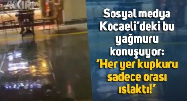 Sosyal medya Kocaeli'deki minik bulutun yağmurunu konuşuyor