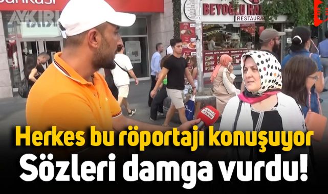 Sözleri sokak röportajına damga vurdu &quot;İnsanlarımız beyin yerine et