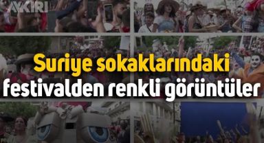 Suriye'de düzenlenen Marmarita Karnavalı'nda renkli görüntüler ortaya çıktı