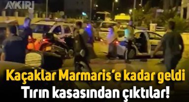 Türkiye'ye giren kaçaklar Marmaris'e kadar geldi, tırın kasasından 68 kaçak çıktı